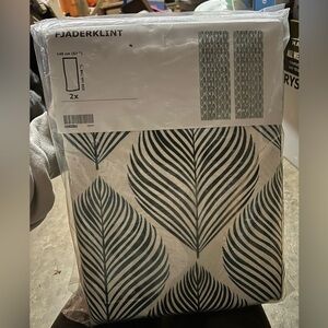 IKEA FJADERKLINT Curtains Discontinued Palm Leaves NWT